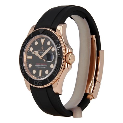 rolex yachtmaster oro rosa caucciu|rolex oyster steel yachtmaster.